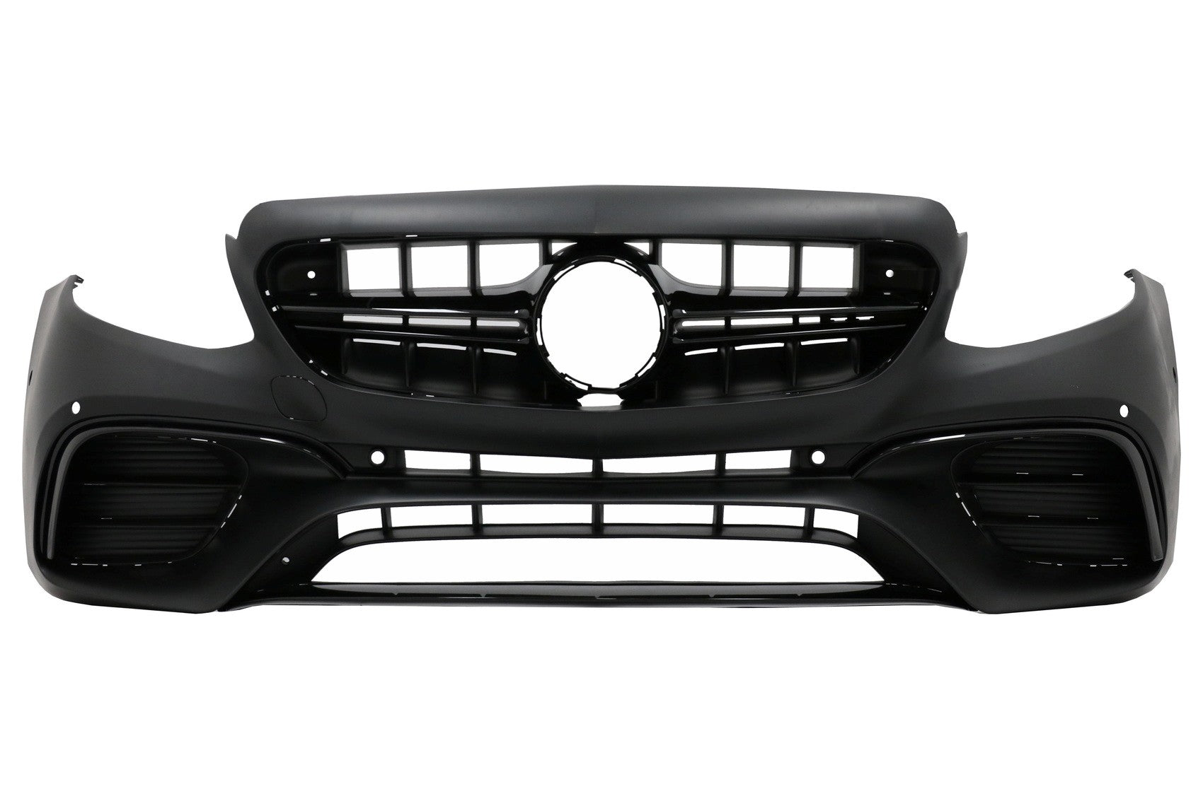 Stoßstange für Mercedes E W213 16-19 E63 Look Diffusor Auspuff Tipps Chrom CarPartsTuning