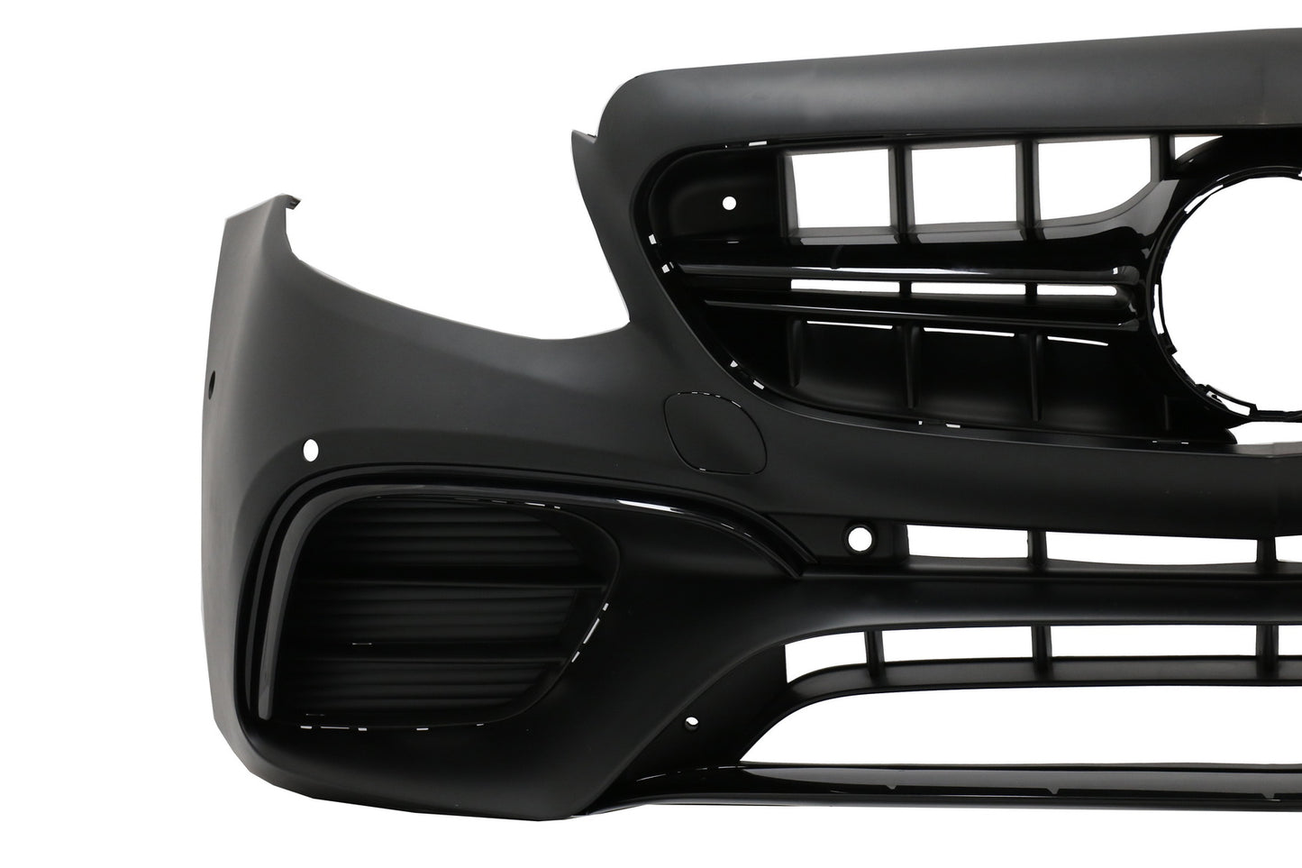 Stoßstange für Mercedes E W213 16-19 E63 Look Diffusor Auspuff Tipps Chrom CarPartsTuning