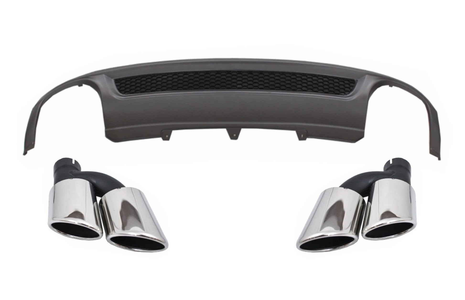 Luftverteiler für Audi A4 B8 Pre Facelift Limo Avant 08-11 Auspuff S-Line Look CarPartsTuning