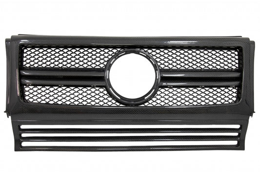 Carbon Teile für Mercedes W463 90-14 G65 Look Gitter Scheinwerfer Abdeckungen Spoiler CarPartsTuning