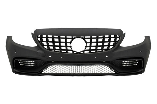 Stoßstange für Mercedes C205 A205 Coupe Cabrio 14-19 Gitter Diffusor C63S Look CarPartsTuning