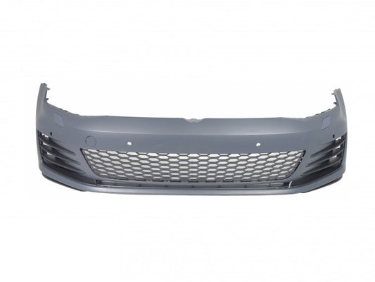 Kit für VW Golf VII 7 13-16 GTI Look Stoßstange Seitenschweller Auspuff System CarPartsTuning