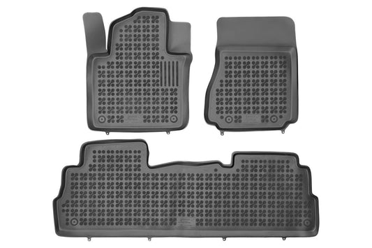 Gummi Fußmatten Schwarz für Nissan NV200 2009- Geruchsfrei 3cm Rand erhöht CarPartsTuning