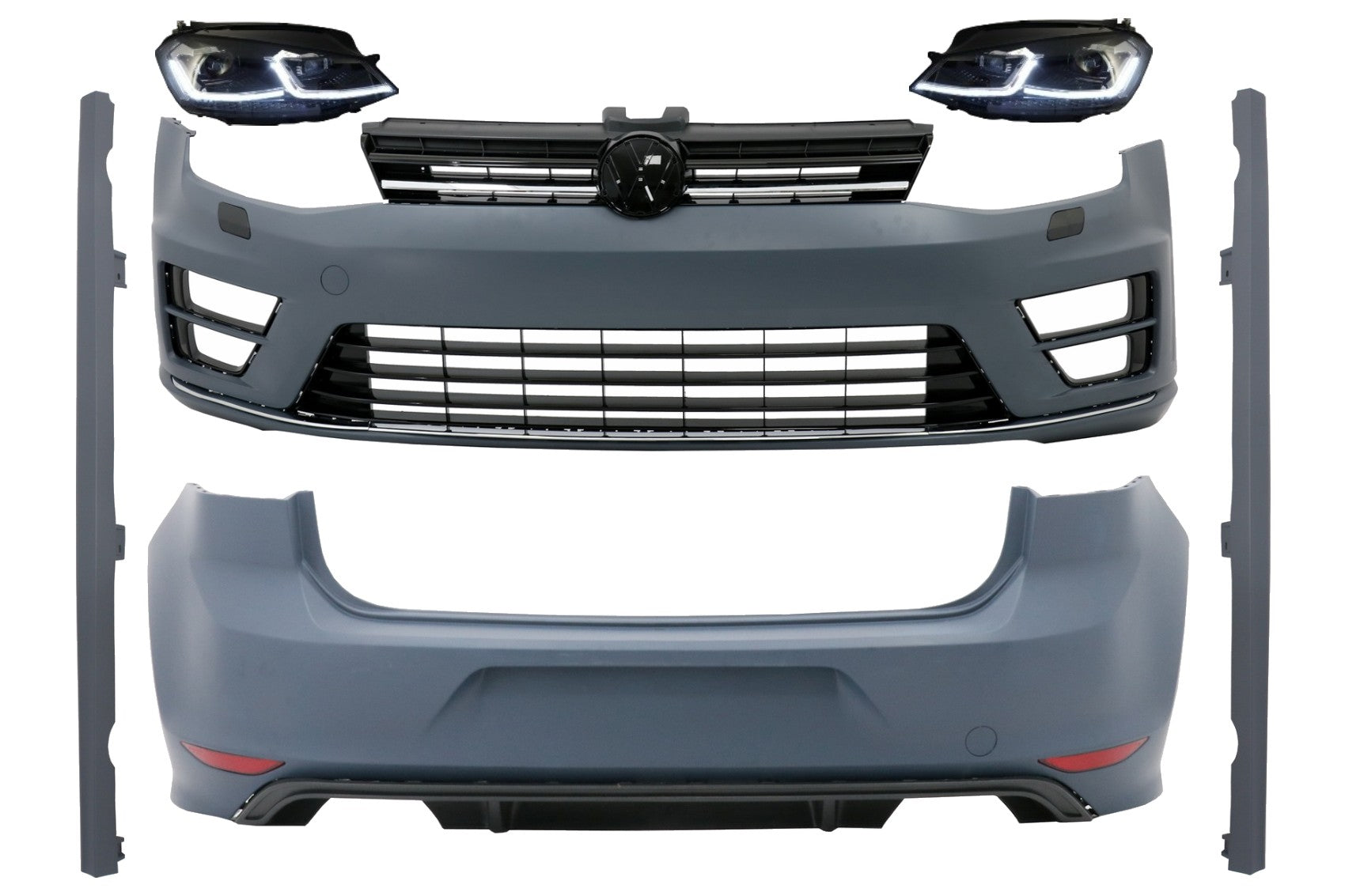 BodyKit Scheinwerfer G7.5 Look LED Dynamisch für VW Golf 7 12-17 Stoßstangen CarPartsTuning