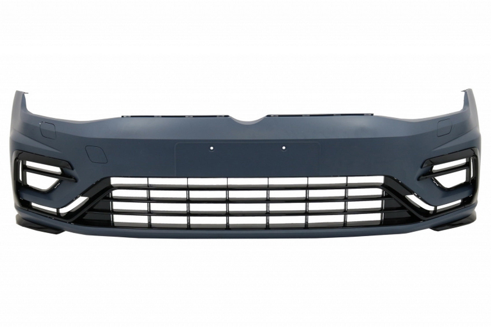 Frontstoßstange für VW Golf 7.5 2017-2020 R Look Gitter schwarz glänzend CarPartsTuning