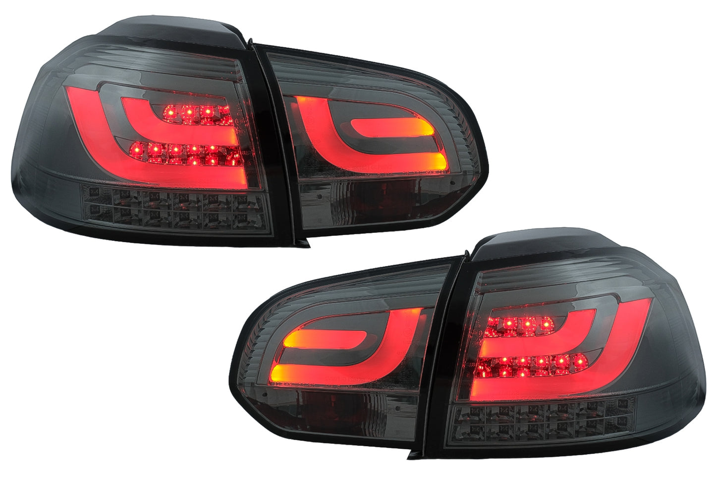 Rückleuchten LED für VW Golf 6 VI 2008-2013 Tube Lichtleiste Rauchgrau CarPartsTuning