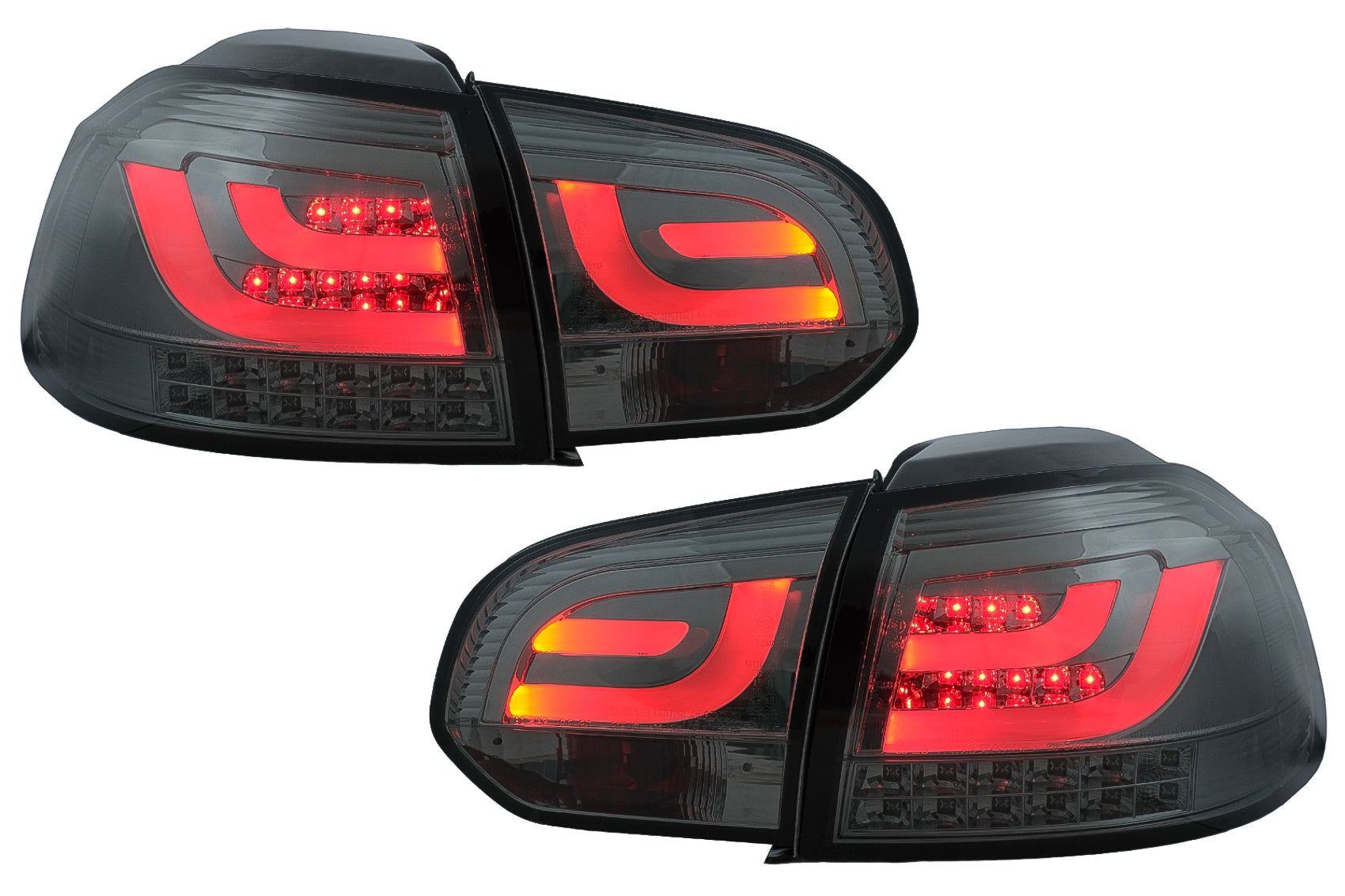Rückleuchten LED für VW Golf 6 VI 2008-2013 Tube Lichtleiste Rauchgrau CarPartsTuning