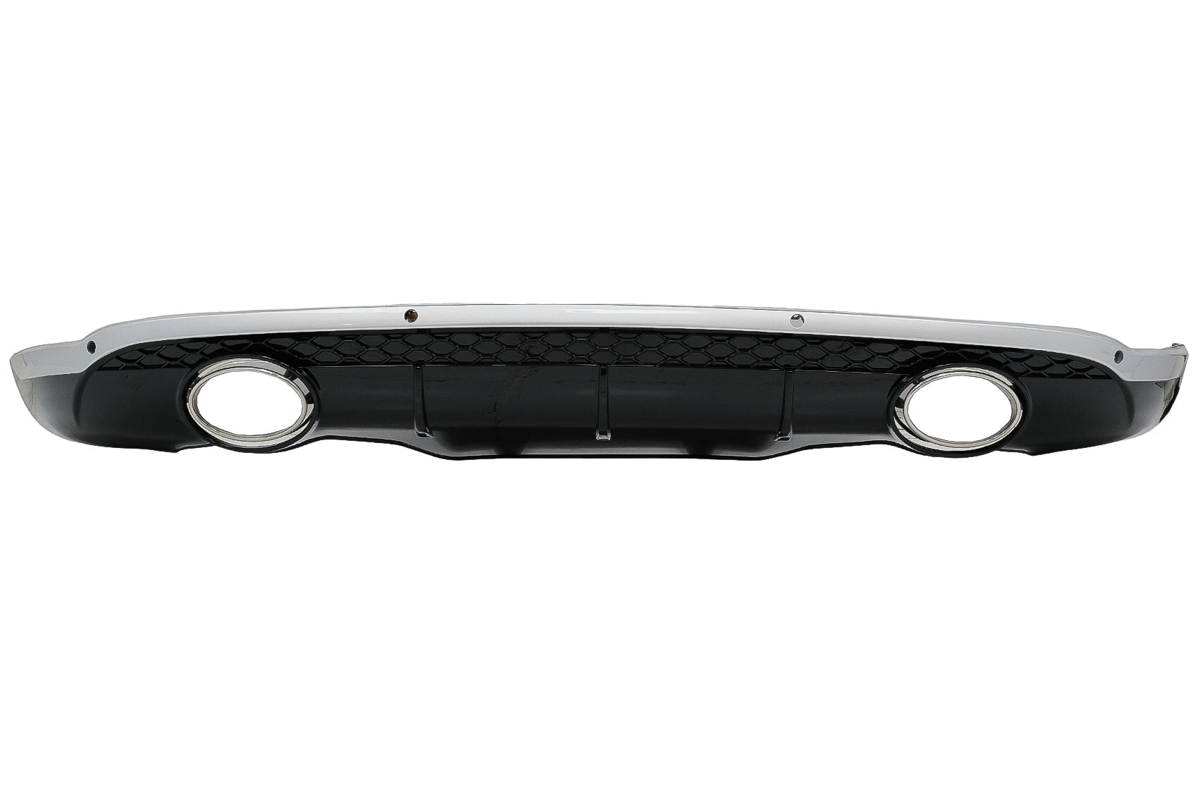 Heckdiffusor für AUDI Q5 8R 11.2008-2016 Glänzend schwarz Chrom S-Line Look CarPartsTuning
