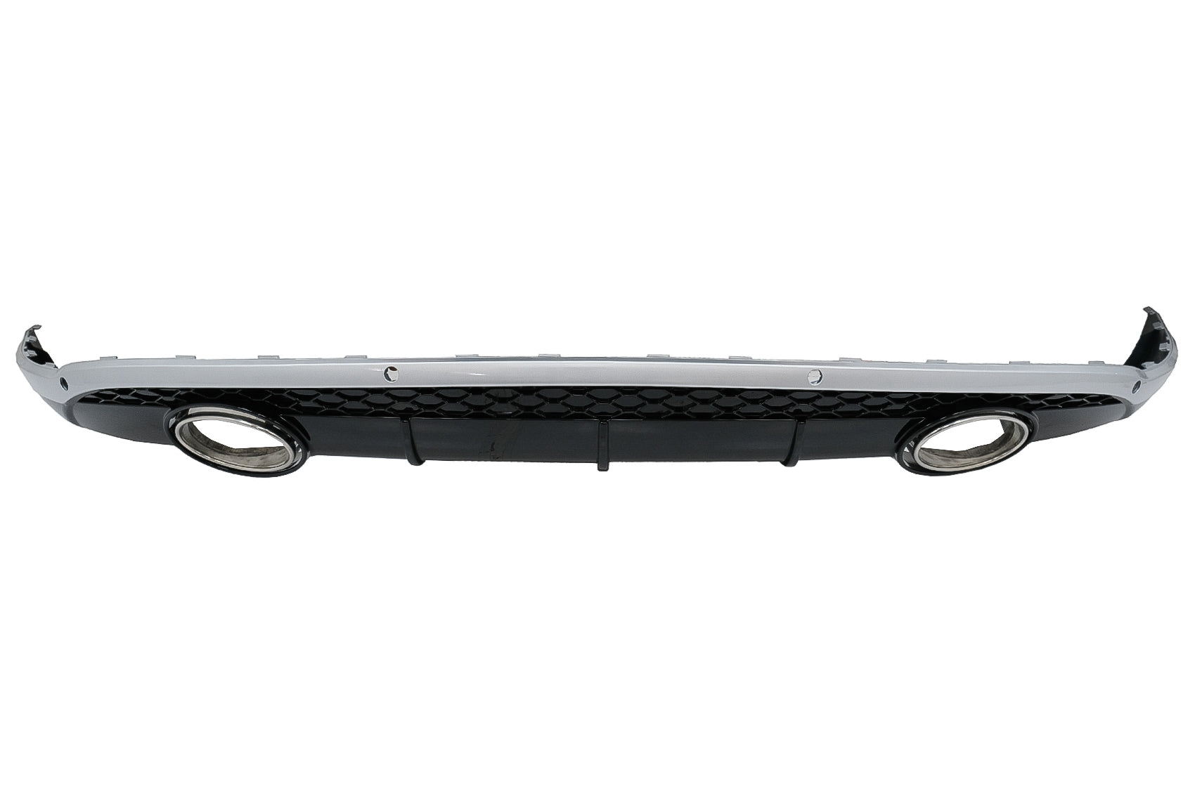 Heckdiffusor für AUDI Q5 8R 11.2008-2016 Glänzend schwarz Chrom S-Line Look CarPartsTuning