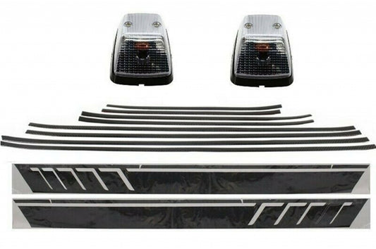 Add On Streifen Kohlenstoff Aufkleber Lichter drehen für Mercedes G W463 89-15 CarPartsTuning