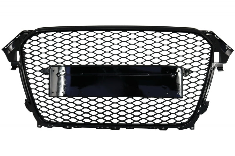 Gitter für AUDI A4 B8 Facelift 12-15 RS Look Glänzend schwarz PDC Nebelscheinwerfer Abdeckungen CarPartsTuning