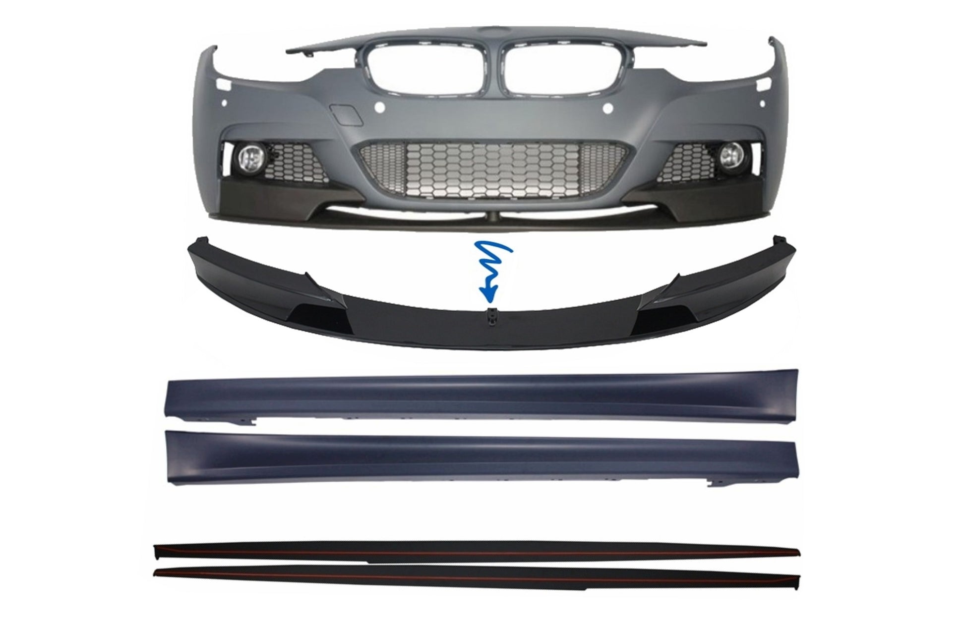 Spoiler für BMW 3 F30 F31 11-18 M Perform Look Seitenschweller & Erweiterungen CarPartsTuning