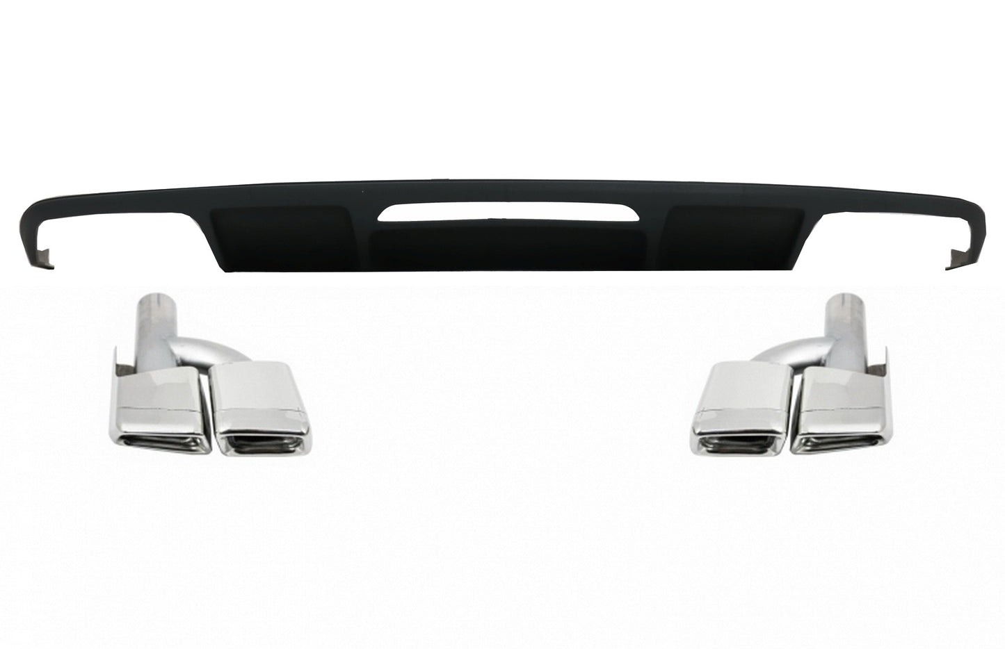 Diffusor für Mercedes CLS W218 11-17 Auspuffspitzen Nur für AMG Sport Line CarPartsTuning