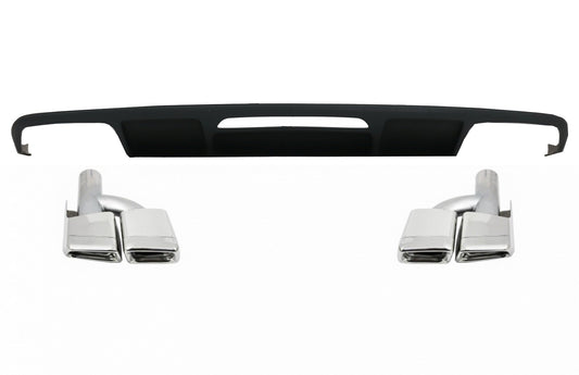 Diffusor für Mercedes CLS W218 11-17 Auspuffspitzen Nur für AMG Sport Line CarPartsTuning