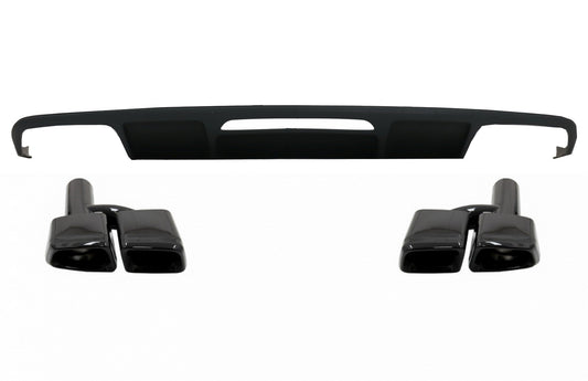 Diffusor für Mercedes W218 CLS 11-17 Schalldämpferspitzen Nur für AMG Sport Line CarPartsTuning