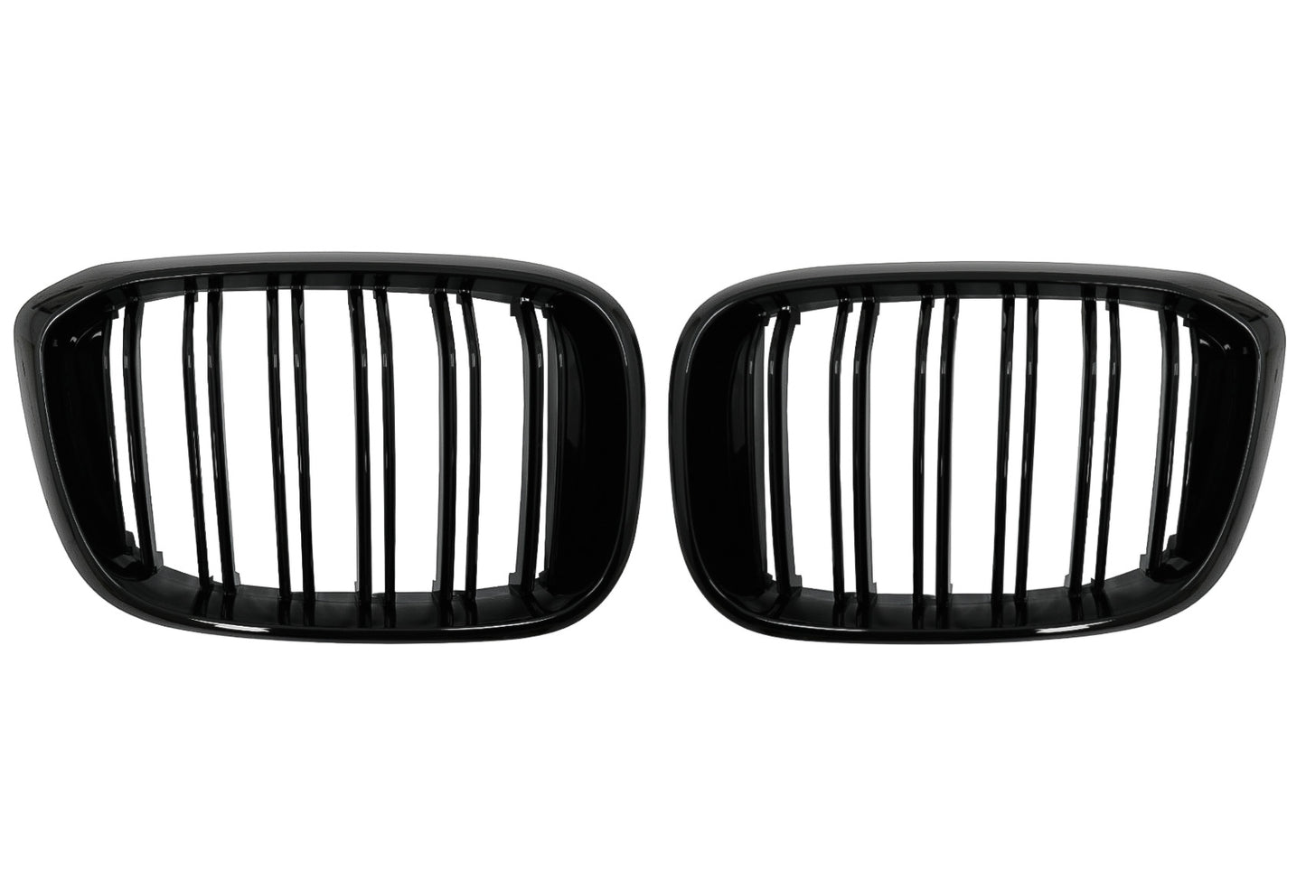 Gitter für BMW X3 G01 11.2017+ X4 G02 02.2018+ Doppelstreifen M Look Glänzend schwarz Carpartstuning Austria