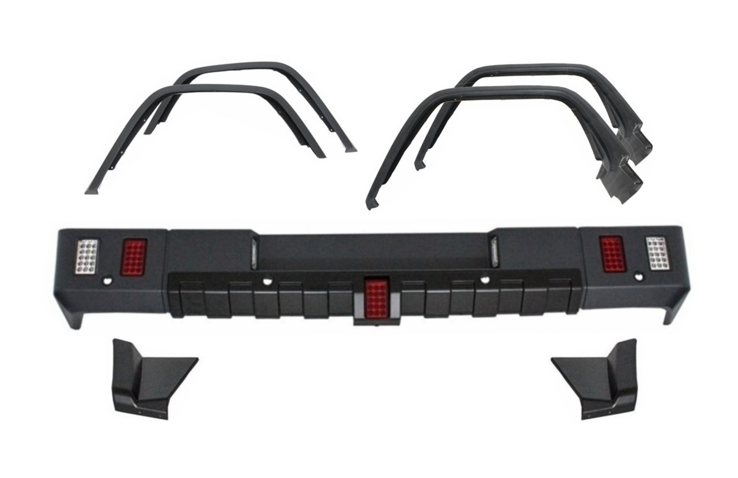 Heckstoßstange & Kotflügelverbreiterung Radkästen für Mercedes G W463 89-13 G63 G65 Look CarPartsTuning