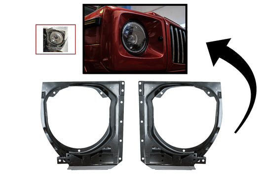 Scheinwerferhalterungen für MERCEDES W463 G 90-06 Upgrade auf 07-18 CarPartsTuning