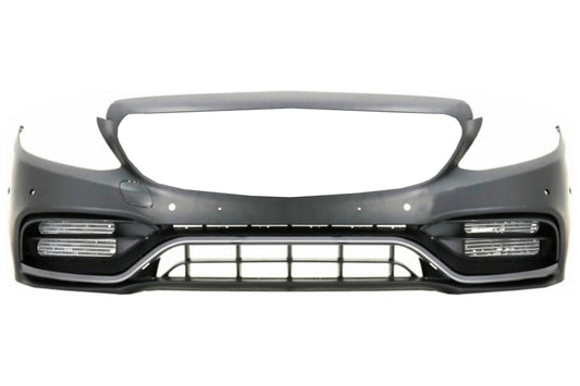 Stoßstange für Mercedes W205 S205 AMG Linie 14-20 C63S Kühlergrill Diffusor Tipps CarPartsTuning
