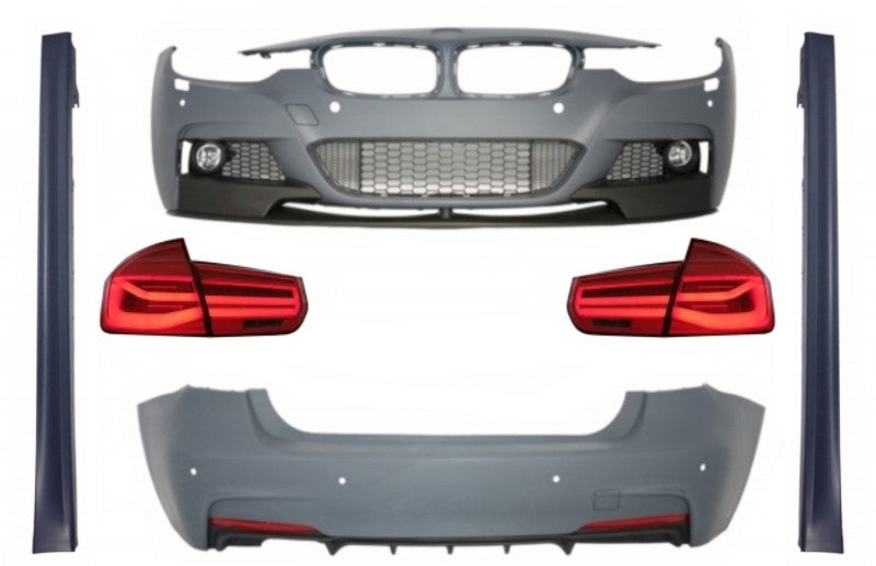 BodyKit für BMW F30 11+Stoßstange Rücklichter Seitenschweller M-Performance Look CarPartsTuning