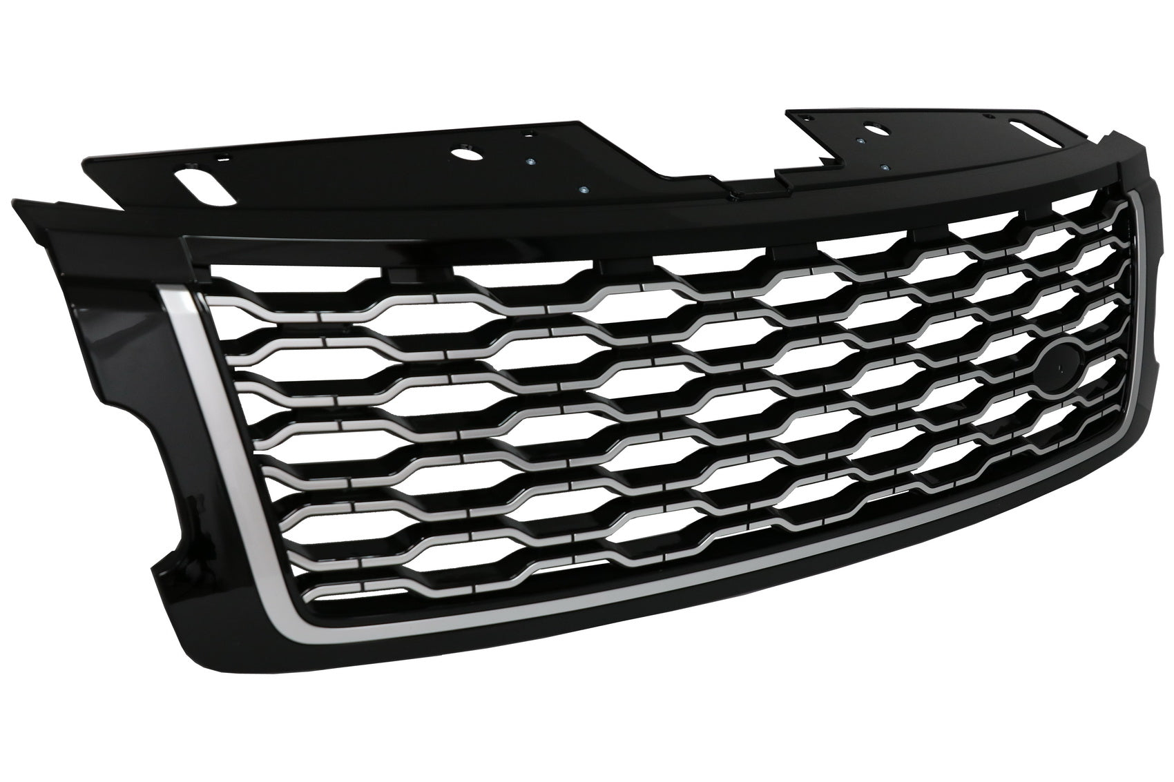 Mittelgitter Passend Für Range Rover Vogue L405 (2013-2017) Autobiography Design Umbau Auf 2018 Look Black & Chrome Edition KITT