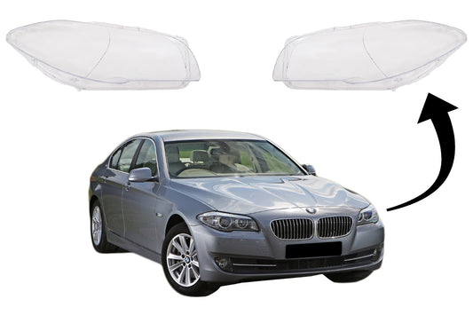 Scheinwerferlinsengläser für BMW 5 F10 F11 F18 2010–2017 klare Glasoptik Carpartstuning Austria