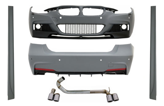 Bodykit für BMW 3 F30 2011-2019 M-Performance Look Doppel-Doppelauspuffanlagen CarPartsTuning