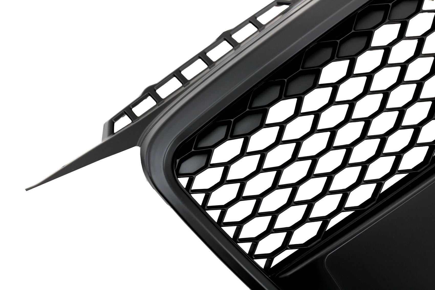 Kühlergrill ohne Emblem für Audi A3 8P 04–07 Hatchback Sportback RS Look Mattschwarz CarPartsTuning