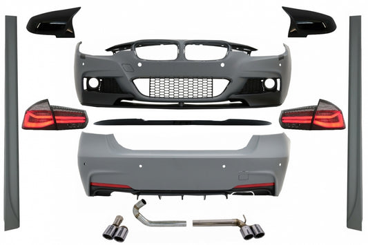 Body Kit für BMW F30 11-19 M-Perform Look Spiegelabdeckungen LED Rücklichter Dynamic CarPartsTuning