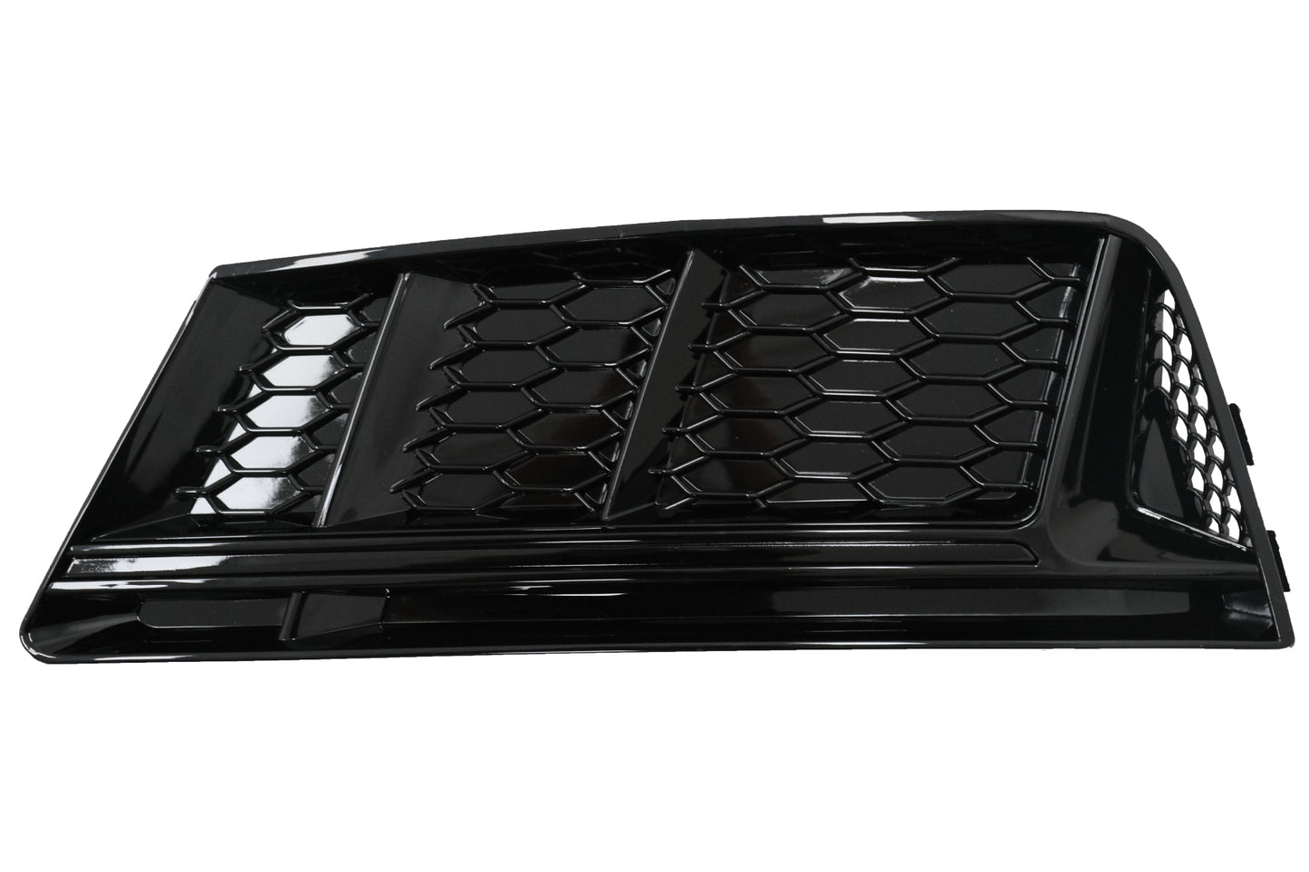 Stoßstangenuntergitter Abdeckungen Seite für Audi A4 B9 16-18 RS4 Look Schwarz CarPartsTuning