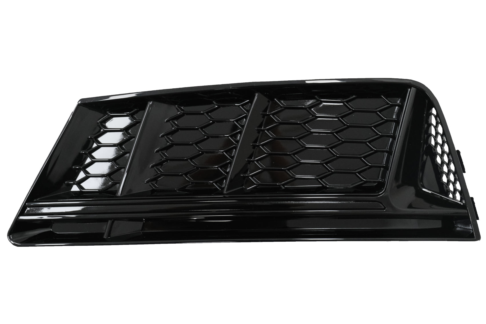 Stoßstangenuntergitter Abdeckungen Seite für Audi A4 B9 16-18 RS4 Look Schwarz CarPartsTuning