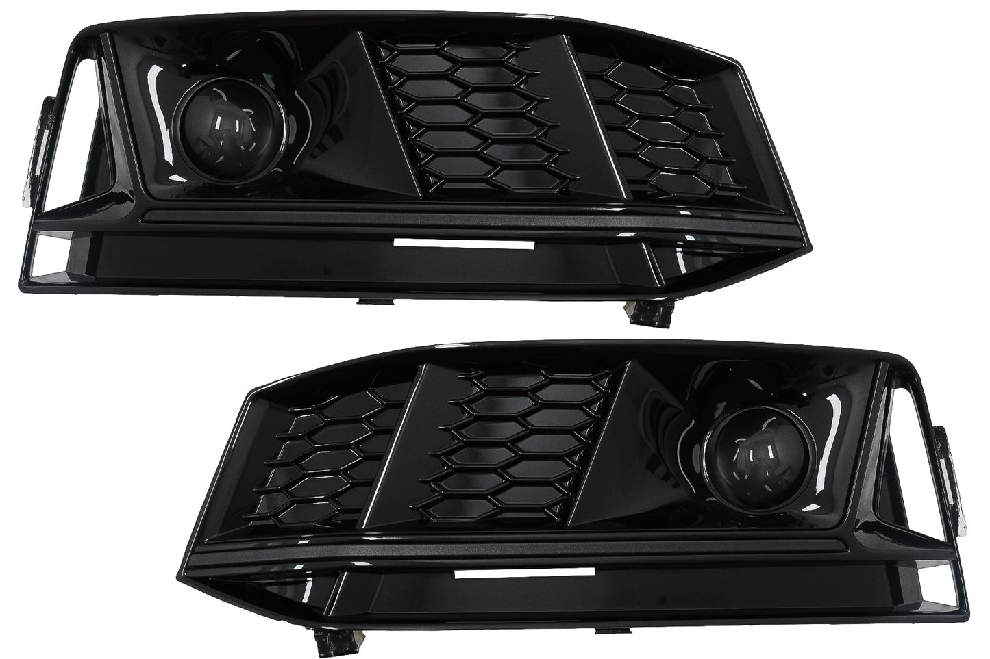 Niedriger Abdeckungen Gitter ACC für Audi A4 B9 S-Line 16-18 RS4 Look Schwarz CarPartsTuning