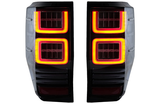 Rückleuchten LED Passend Für Ford Ranger (2012-2018) Klar Mit Sequentiellen Dynamischen Blinkern KITT