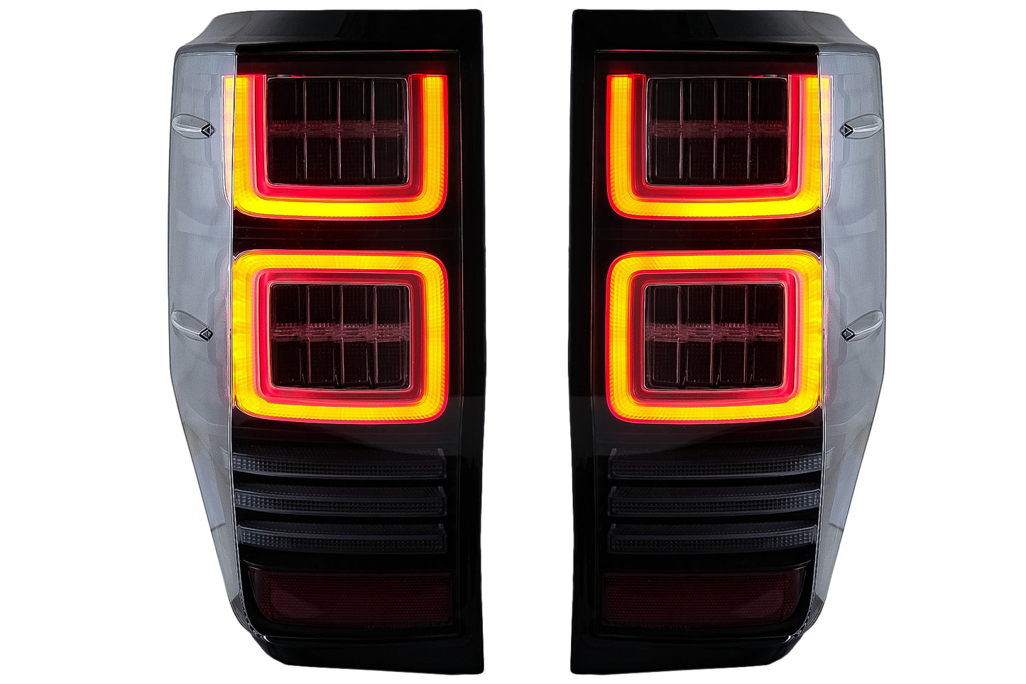 Rückleuchten LED Passend Für Ford Ranger (2012-2018) Klar Mit Sequentiellen Dynamischen Blinkern KITT