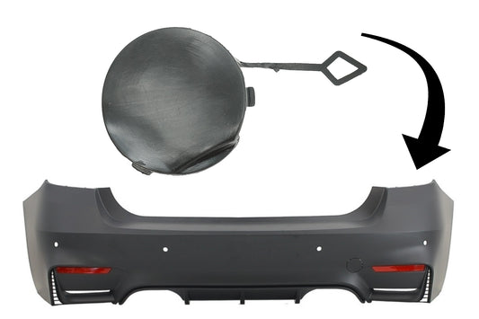 Abschlepphakenabdeckung Passend Für BMW 3er F30 (2011-2019) Nur Evo Design Heckstoßstange KITT