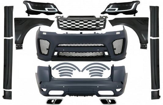 Bodykit & LED Scheinwerfer für Sport L494 2013-2017 Umstellung auf 2019 SVR Look Carpartstuning Austria