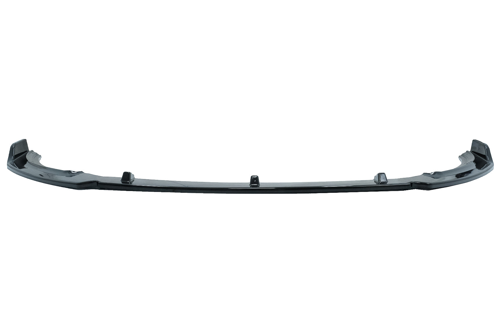 Add-On Frontlippe Verlängerung Spoiler für VW Polo AW MK6 2018+ Glänzend schwarz CarPartsTuning