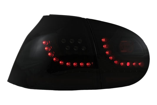 LHD LED Rückleuchten für VW Golf 5 2004-2009 Schwarz rauchen Look Urban Style Dynamisch CarPartsTuning