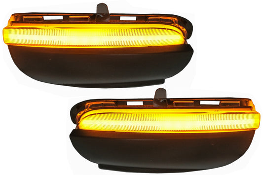 Osram Dynamisch Spiegelanzeigen für VW Golf VI 08-08.12 Touran I 10-05.15 Schwarz CarPartsTuning