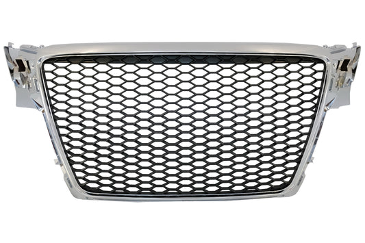 Einzelrahmengitter für AUDI A4 B8 07-12 Limousine Avant RS Design Chrom CarPartsTuning
