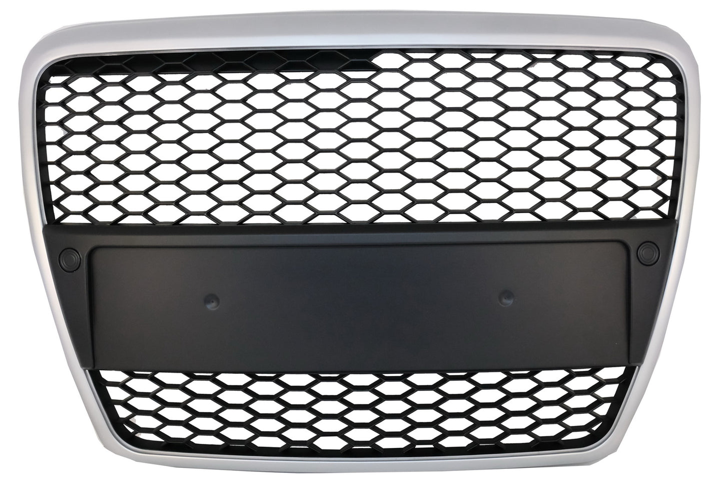 Kühlergrill für Audi A6 4F 4F2 C6 04-11 Limousine Avant RS Look Matt Silber CarPartsTuning