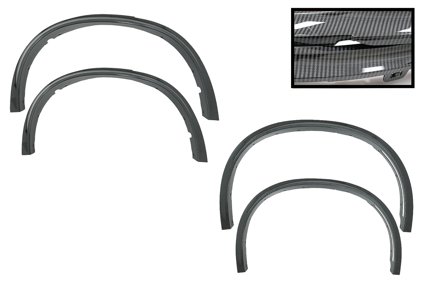Radkästen Kunststoffnieten für BMW X5 F15 14-18 M-Design M-Sport Carbon Look CarPartsTuning