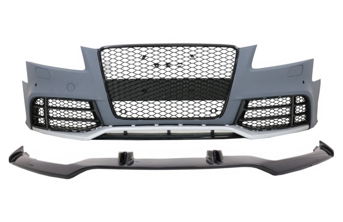 Frontstoßstange für Audi A5 8T Pre Facelift 2007-2011 RS5 Look Add-On Spoiler Lippe CarPartsTuning