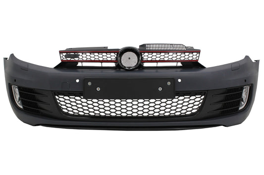 Frontstoßstange für VW Golf 6 MK6 08-13 GTI Look Lippe Erweiterung Spoiler Glänzend schwarz CarPartsTuning