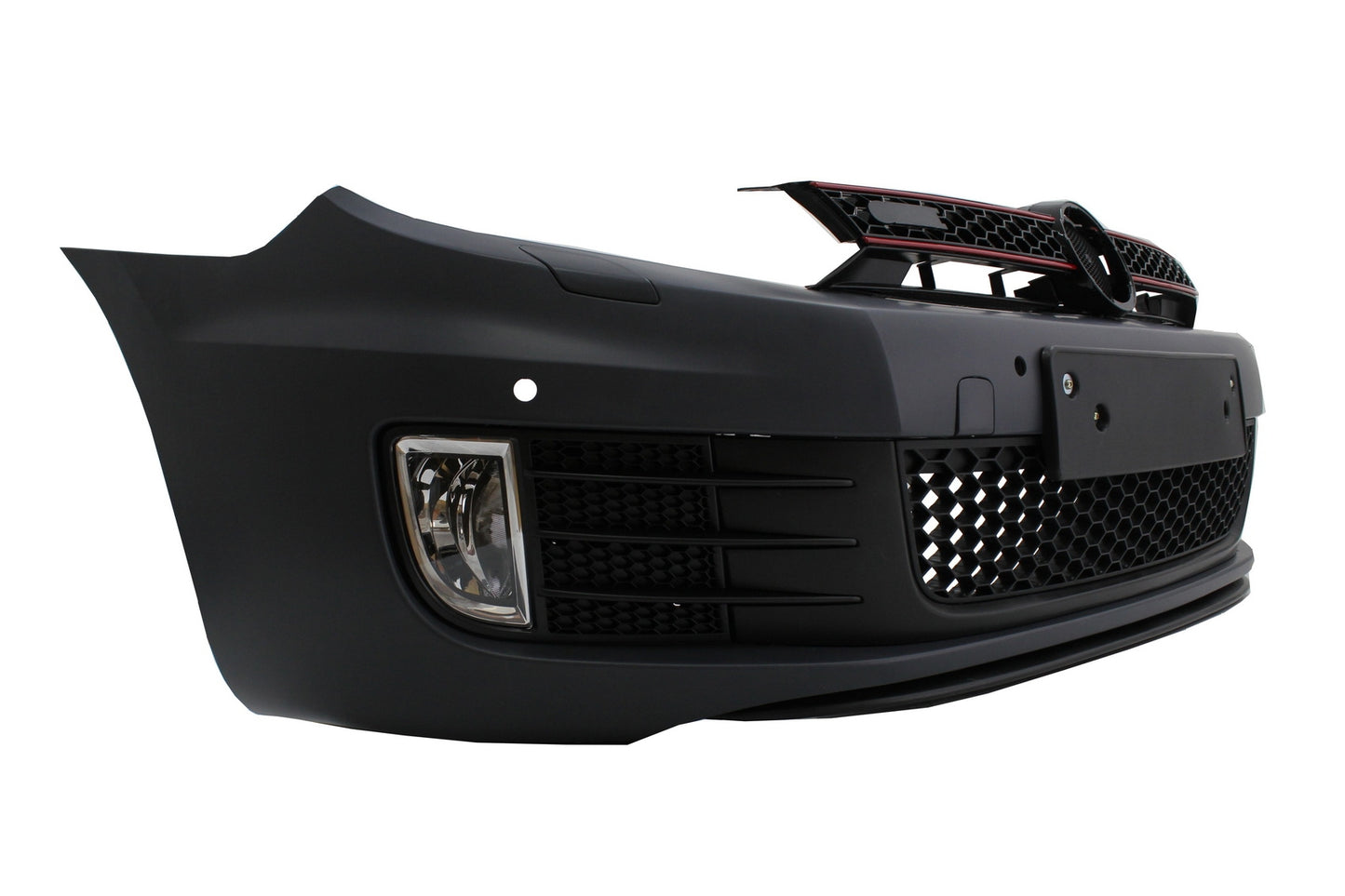 Frontstoßstange für VW Golf 6 MK6 08-13 GTI Look Lippe Erweiterung Spoiler Glänzend schwarz CarPartsTuning