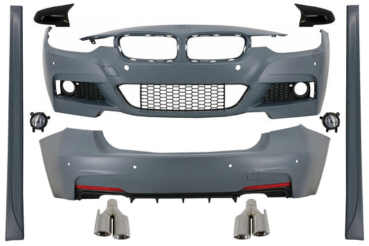 Bodykit für BMW 3 F30 2011-2019 M-Technik Look Auspuff Spiegelabdeckungen CarPartsTuning