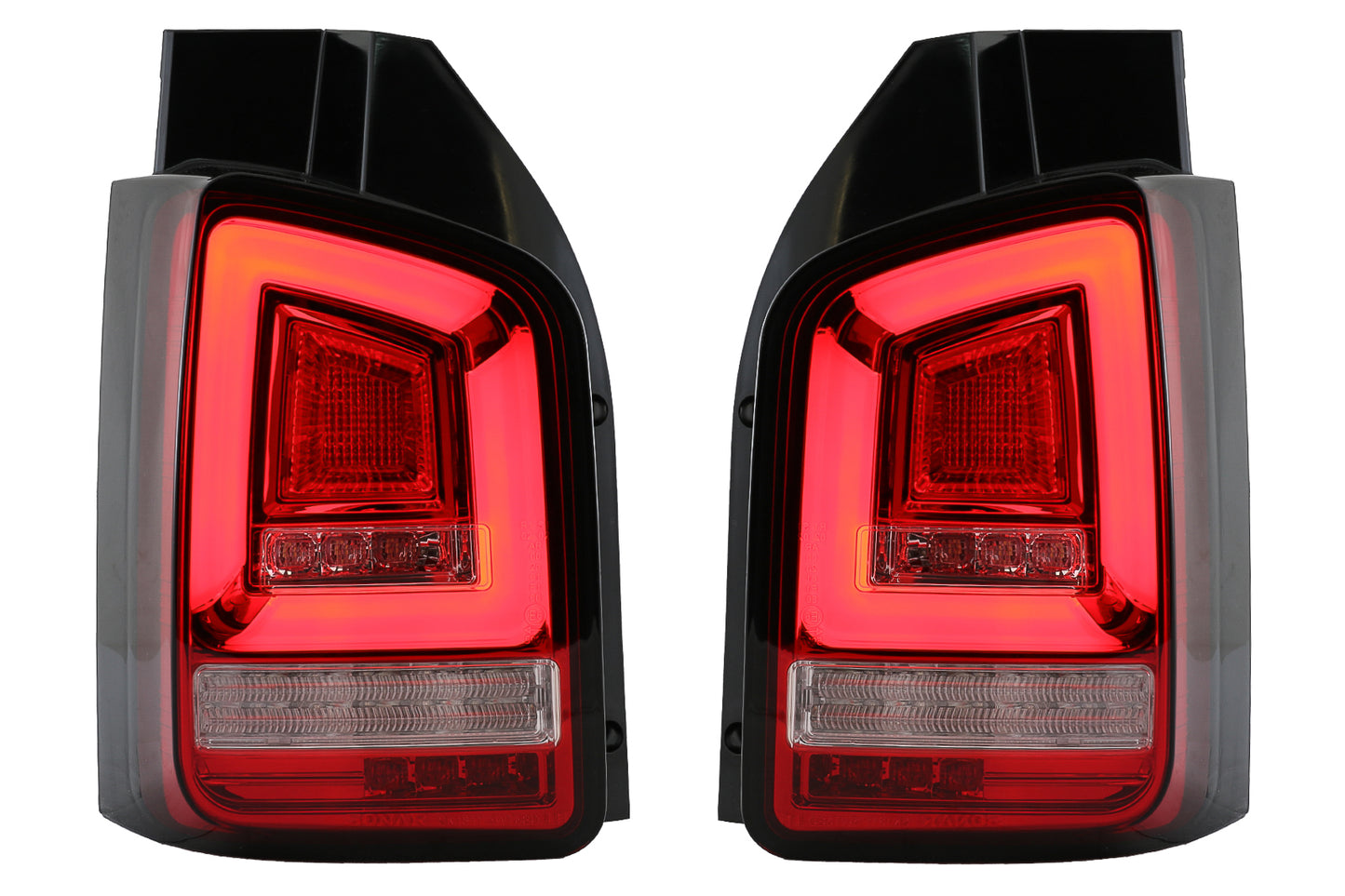 Rücklichter Voll LED Dynamic für VW Transporter V T5 03-09 Rot Weiß CarPartsTuning