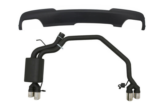 Diffusor Mit Auspuffanlage Twin Doppelauspuff Passend Für BMW 5er F10 (2011-2016) 102-433/70rs Ulter Sport