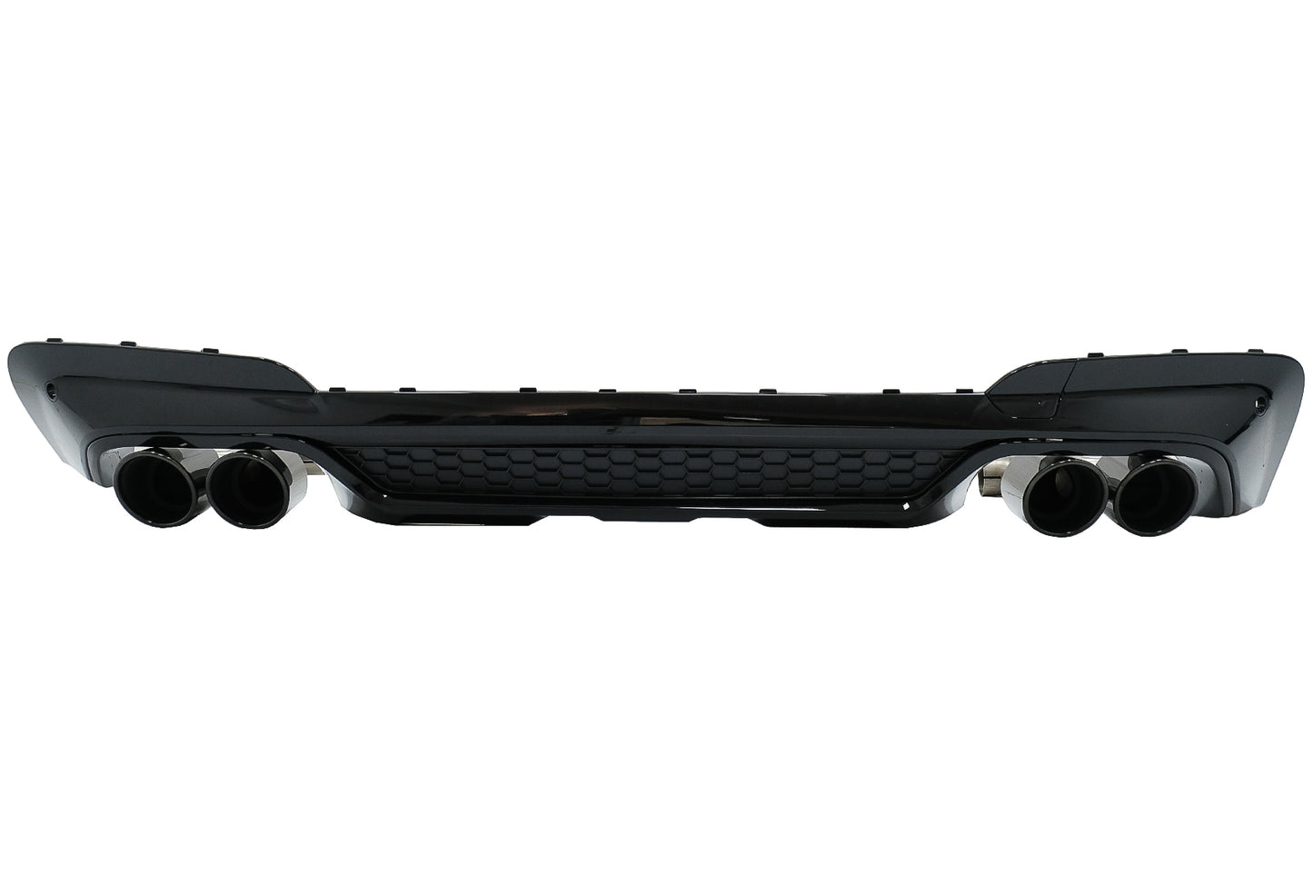 Heckschürzendiffusor Doppelauslass Mit Endrohren Passend Für BMW X3 G01 (2018-Up) M Design Piano Black KITT