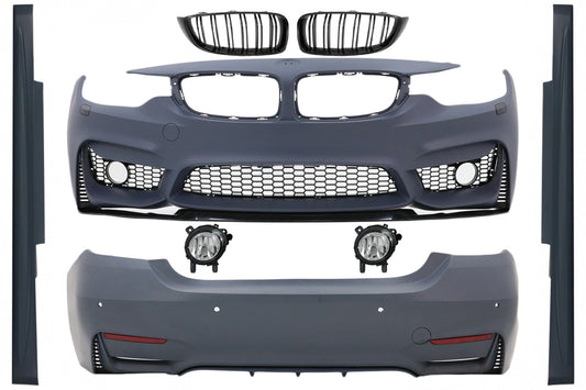 Body Kit für BMW 4 F32 Coupé F33 Cabrio 13-03.19 M4 Look Gitter Nebellichter CarPartsTuning